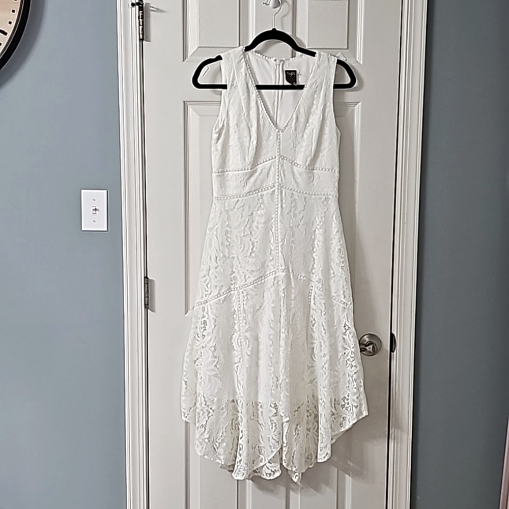 Taylor White Lace Dress Cowgirl Quiet Luxury Beach Dress Cocktail Party